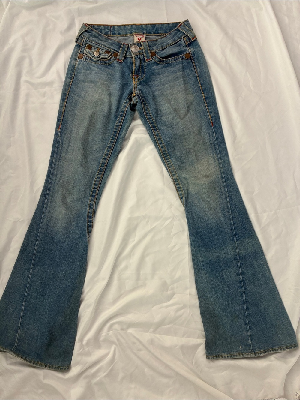True Religion Light Blue Flared Jeans